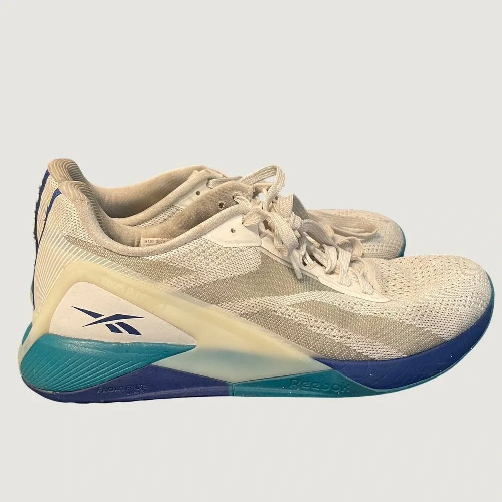 Reebok Nano X1 LesMills Men's Size 10 US Chalk Teal Training Shoe Sneaker GZ5393